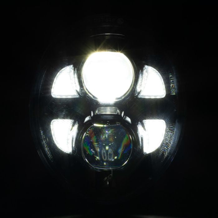 Harley® Breakout LED Black Headlight from HOGWORKZ lighting