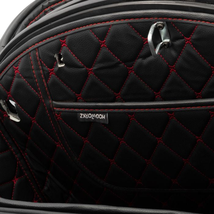 Indian Saddlebag Liners withy red stitching pocket