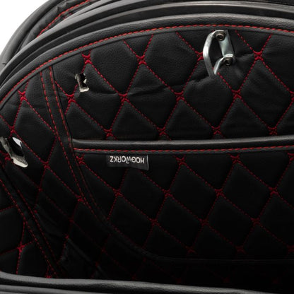 Indian Saddlebag Liners withy red stitching pocket