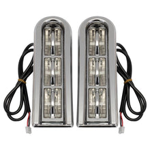 LED Saddlebag Filler Inserts (Run/Brake) in Chrome for Harley® Touring '14-'23