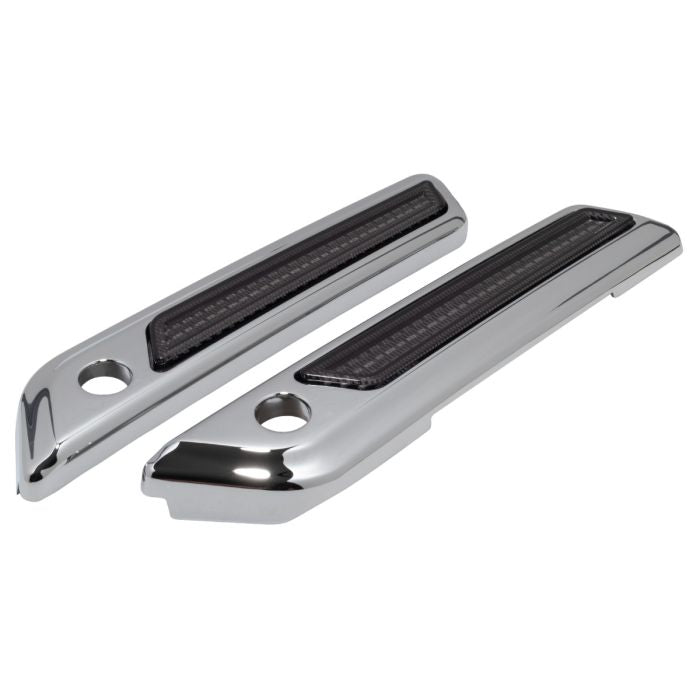 Chrome Saddlebag LED Latch Coverz™ for Harley® Touring from HOGWORKZ