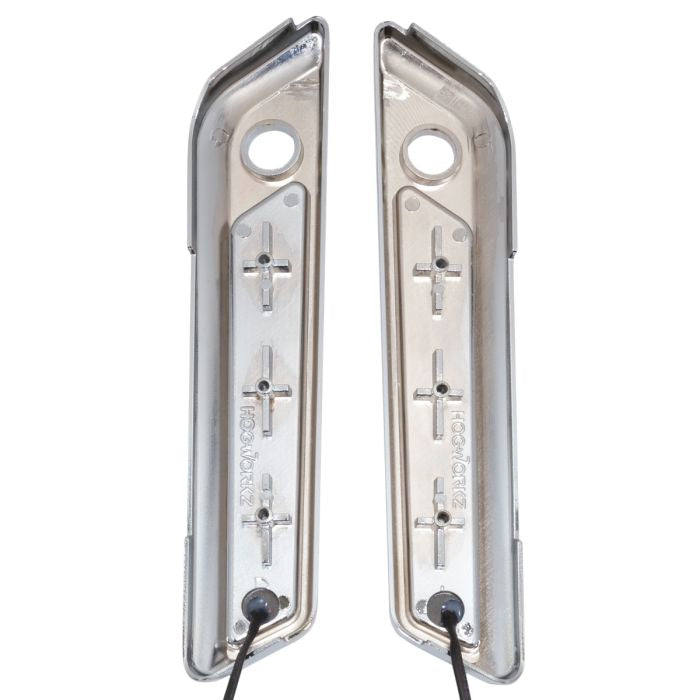 Chrome Saddlebag LED Latch Coverz™ for Harley® Touring from HOGWORKZ