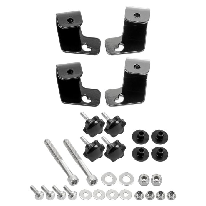 Chrome Harley® Softail Conversion Bracket Hardware for Hard Saddlebags from HOGWORKZ