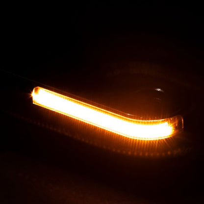 Harley-Davidson® Street Glide Touring LED Billet Fork DRL Turn Signals from HOGWORKZ amber light