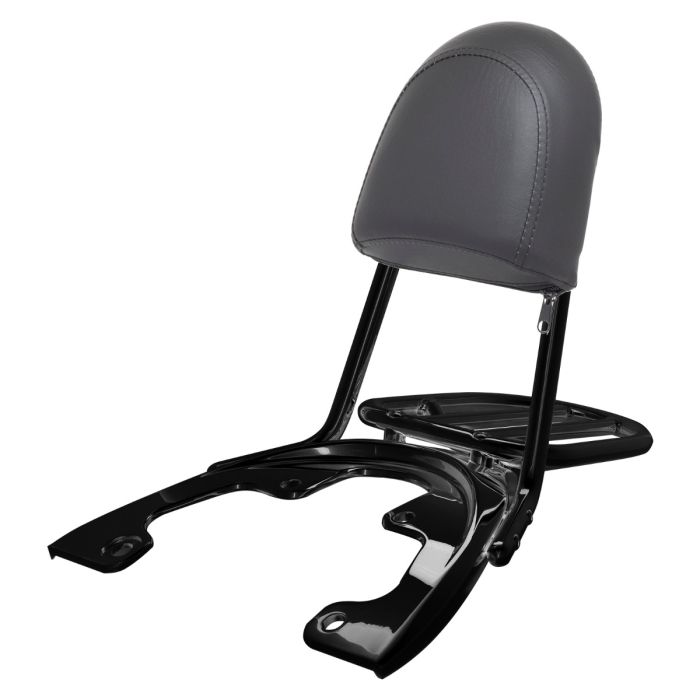 HOGWORKZ® blacked out sissy bar backrest with luggage rack for Harley® davidson V-Rod