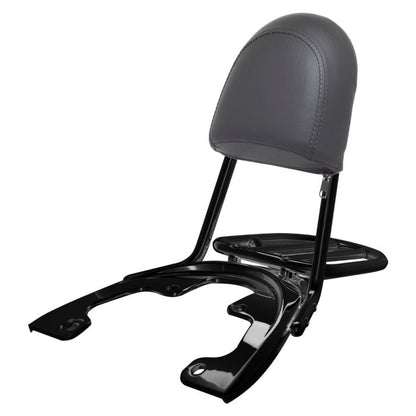 HOGWORKZ® blacked out sissy bar backrest with luggage rack for Harley® davidson V-Rod