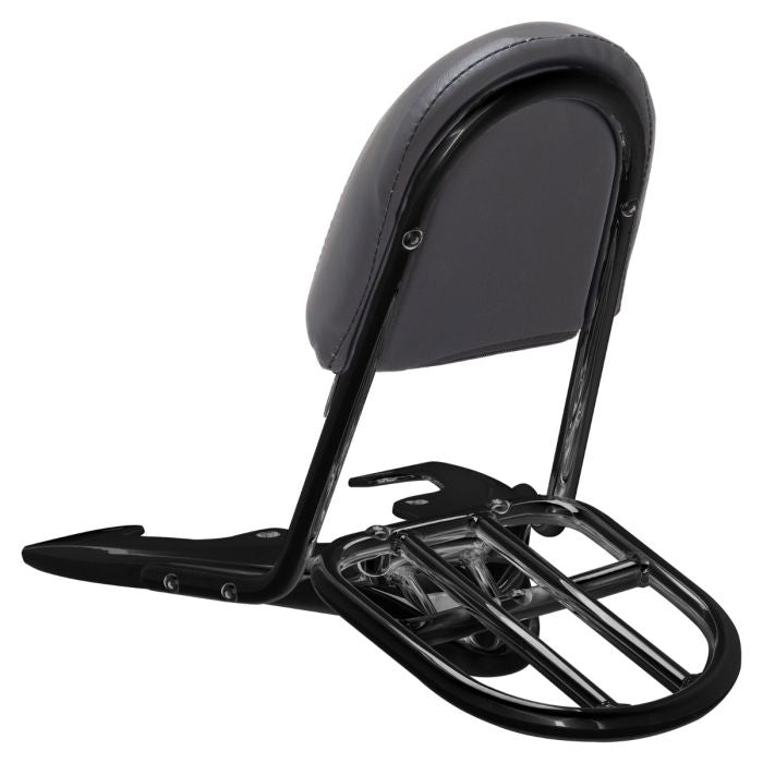 HOGWORKZ® blacked out sissy bar backrest with luggage rack for Harley® davidson V-Rod back