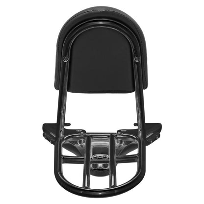 HOGWORKZ® blacked out sissy bar backrest with luggage rack for Harley® davidson V-Rod back