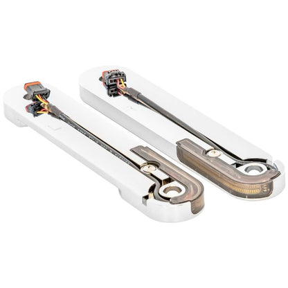 harley road king drl fork turn signals from hogworkz