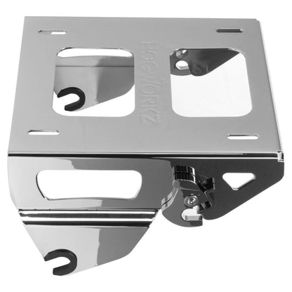 Harley® Touring Solo Tour Pack Mount in Chrome side view