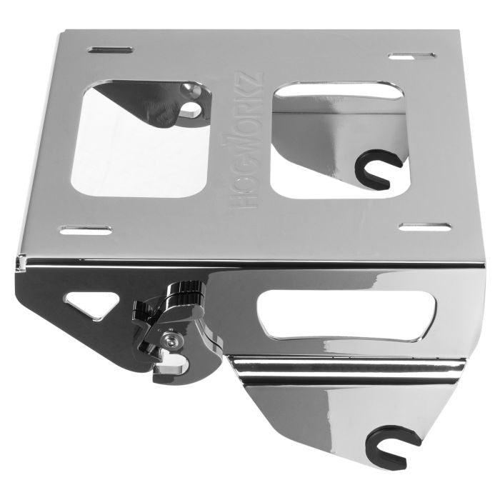Harley® Touring Solo Tour Pack Mount in Chrome side view