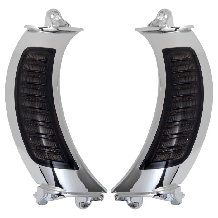 Chrome Road Glide Visionz LED Turn Signal & DRL Vent Inserts from HOGWORKZ®