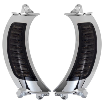 Chrome Road Glide Visionz LED Turn Signal & DRL Vent Inserts from HOGWORKZ®