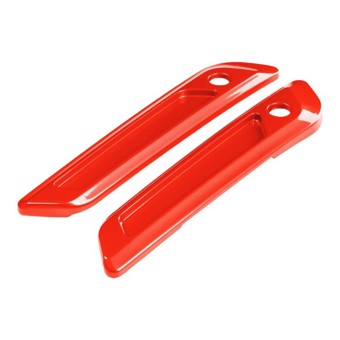 Legendary Orange Saddlebag Latch Covers for Harley® Touring