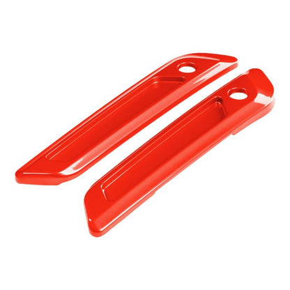 Legendary Orange Saddlebag Latch Covers for Harley® Touring