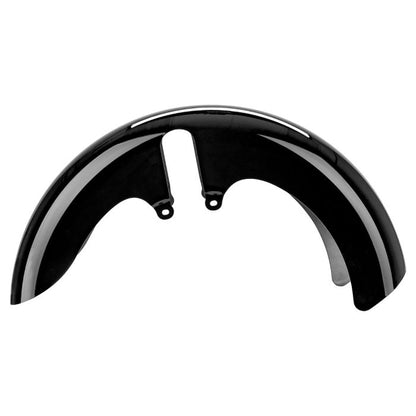 Color Matched 18" Wide Fat Tire Front Fender for Harley® Touring from HOGWORKZ side view