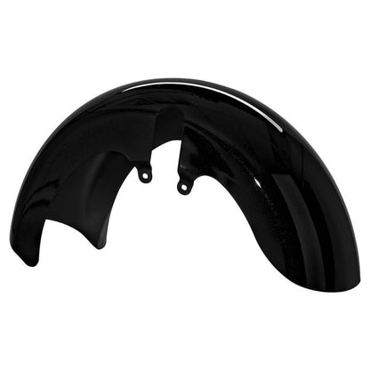 Color Matched 18" Wide Fat Tire Front Fender for Harley® Touring from HOGWORKZ front angle