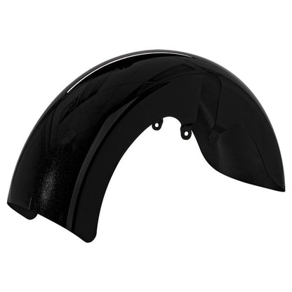 Color Matched 18" Wide Fat Tire Front Fender for Harley® Touring from HOGWORKZ rear angle
