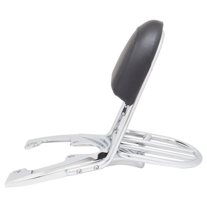 HOGWORKZ® triple chromed sissy bar backrest with luggage rack for Harley-Davidson® V-Rod side view