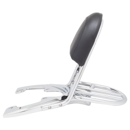 HOGWORKZ® triple chromed sissy bar backrest with luggage rack for Harley-Davidson® V-Rod side view