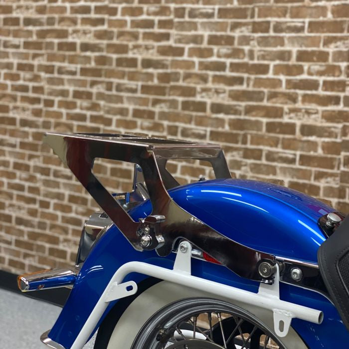 Harley® Softail Chrome Two-Up Tour Pack Mount from HOGWORKZ® on bike