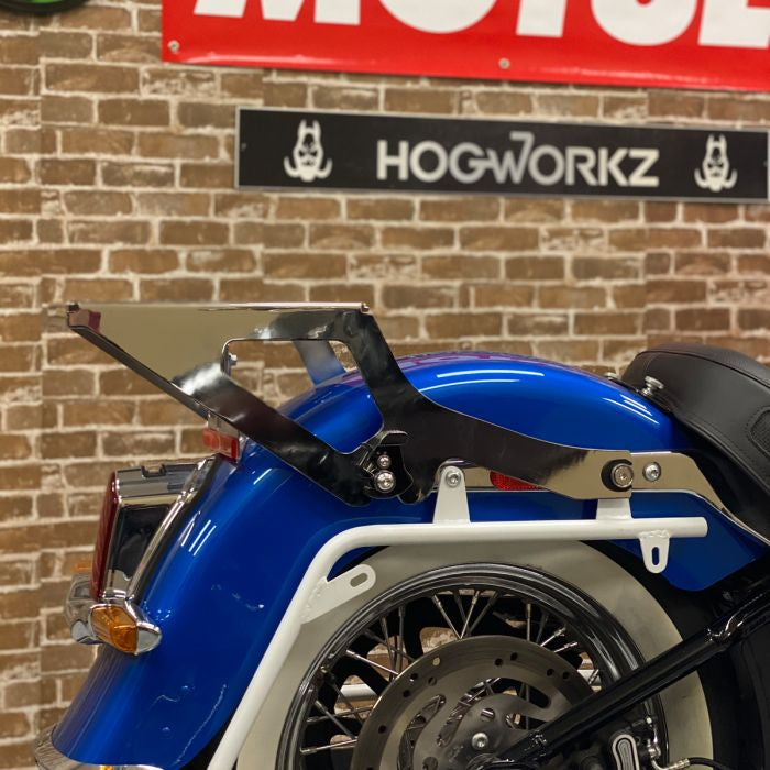 Harley® Softail Chrome Two-Up Tour Pack Mount from HOGWORKZ®
