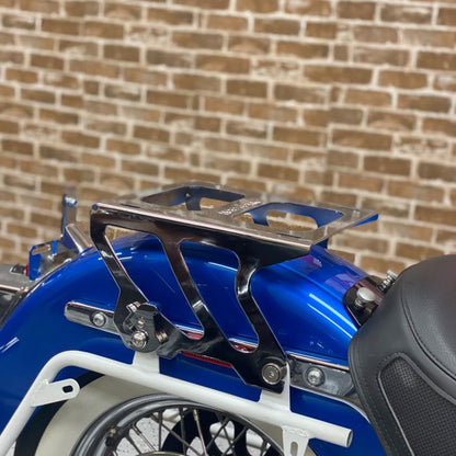 Harley® Softail Chrome Solo Tour Pack Mount from HOGWORKZ® on bike