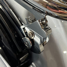 Chrome Locking Quick Release Clamp Kit for Harley® from HOGWORKZ on bike