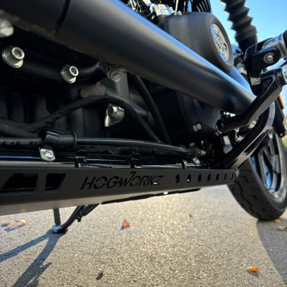 harley softail skid plate black