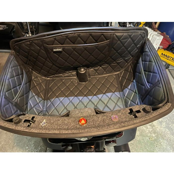 HOGWORKZ® OEM Indian® Tour Pack Liner Black stitching front