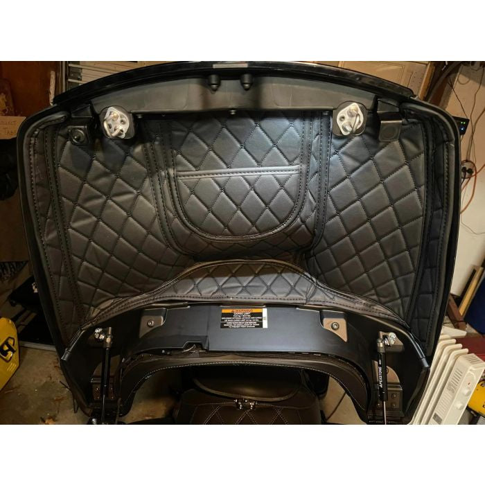 HOGWORKZ® OEM Indian® Tour Pack Liner Black stitching top