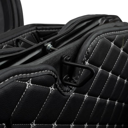 Indian Saddlebag Liners with silver stitching from HOGWORKZ close up