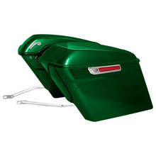 Kinetic Green Stretched Saddlebag Conversion Kit w/ Chrome Hardware for Harley® Softail '18-'26