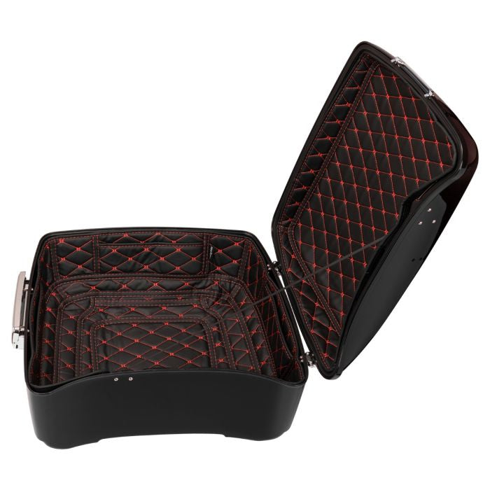 Custom Color HOGWORKZ® King Tour Pack Liners red stitching