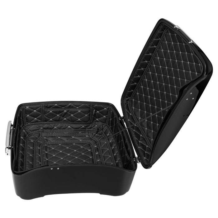 Custom Color HOGWORKZ® King Tour Pack Liners silver stitching silver