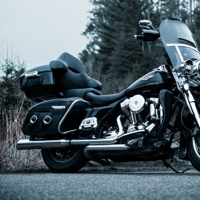 Color Matched King Tour Pack w/ Full Backrest & Chrome Hardware for Harley® Touring '97-'26