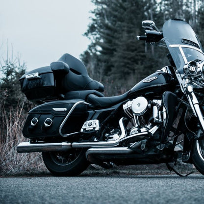Color Matched King Tour Pack w/ Full Backrest & Chrome Hardware for Harley® Touring '97-'26