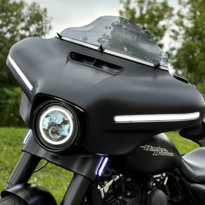 HOGWORKZ led outer fairing on Street Glide