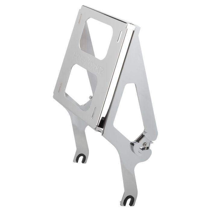 Chrome Two Up Tour Pack Mount for Harley® Softail Low Rider / Sport Glide from HOGWORKZ angle