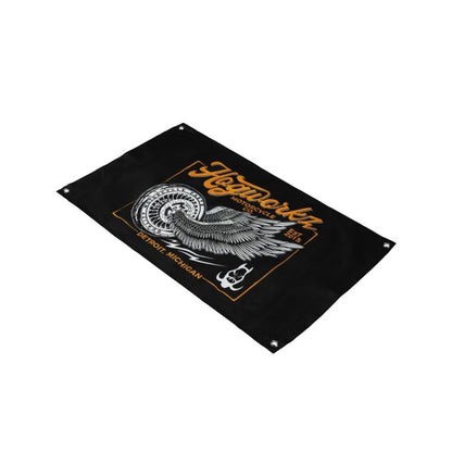 HOGWORKZ® Wheels Up Garage Flag | 18" x 30"