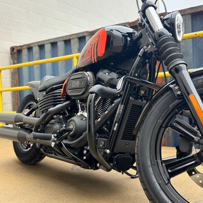 m8 softail black engine guard