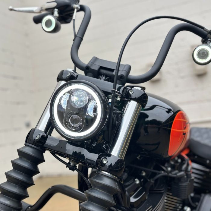 5.75" hogworkz blackout halomaker led headlight
