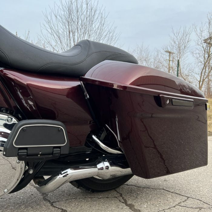 Chrome Saddlebag Guard Eliminator Kit for Harley® Touring from HOGWORKZ® on Twisted Cherry Road Glide