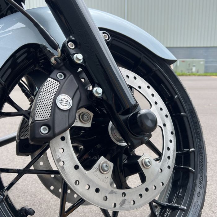 Black Front Axle Nut Covers for Harley-Davidson® Motorcycles