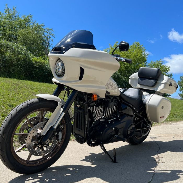 Harley Low rider with tour pack mount from HOGWORKZ