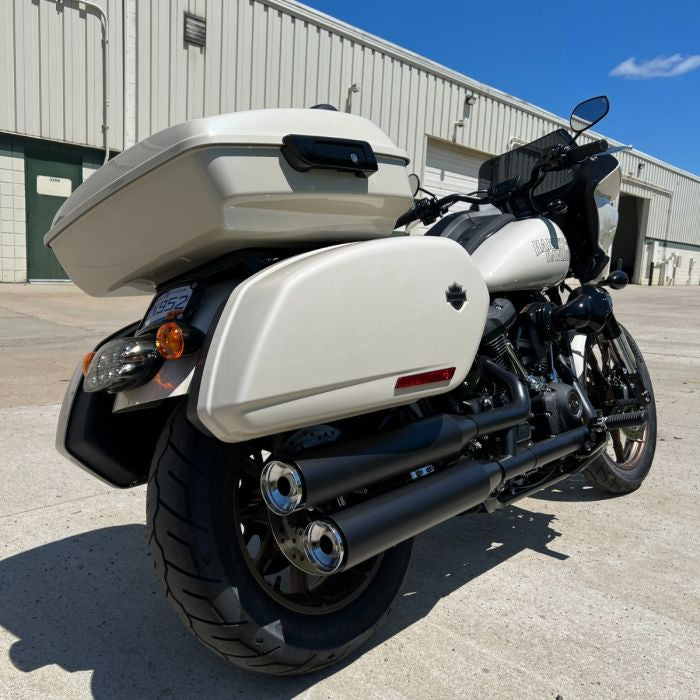 Harley® Softail Low Rider / Sport Glide Chrome Solo Tour Pack Moun from HOGWORKZ back