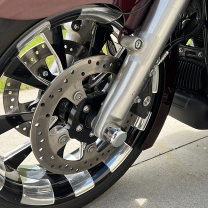 Harley® Front Axle Nut Cover smooth Chrome from HOGWORKZ
