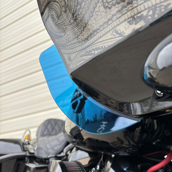 Blue Fairing Side Wide Wing Air Deflectors for Road Glide