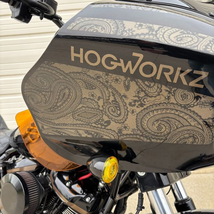 Orange Fairing Side Wide Wing Air Deflectors for Road Glide