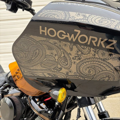 Orange Fairing Side Wide Wing Air Deflectors for Road Glide